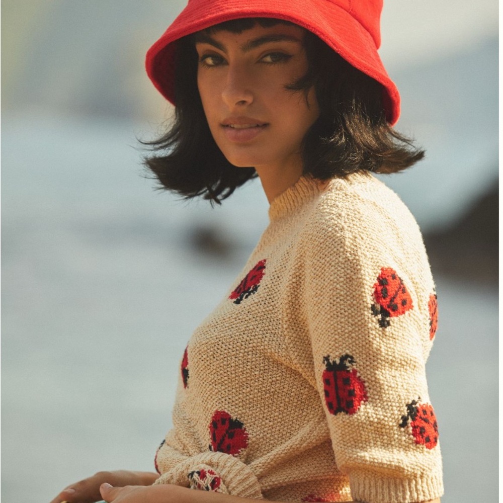 Maeve- Lady bug sweater and